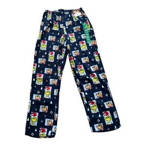 ❤️3/$15 Komar Kids Navy Grinch Holiday Pajama Pants- Size Small